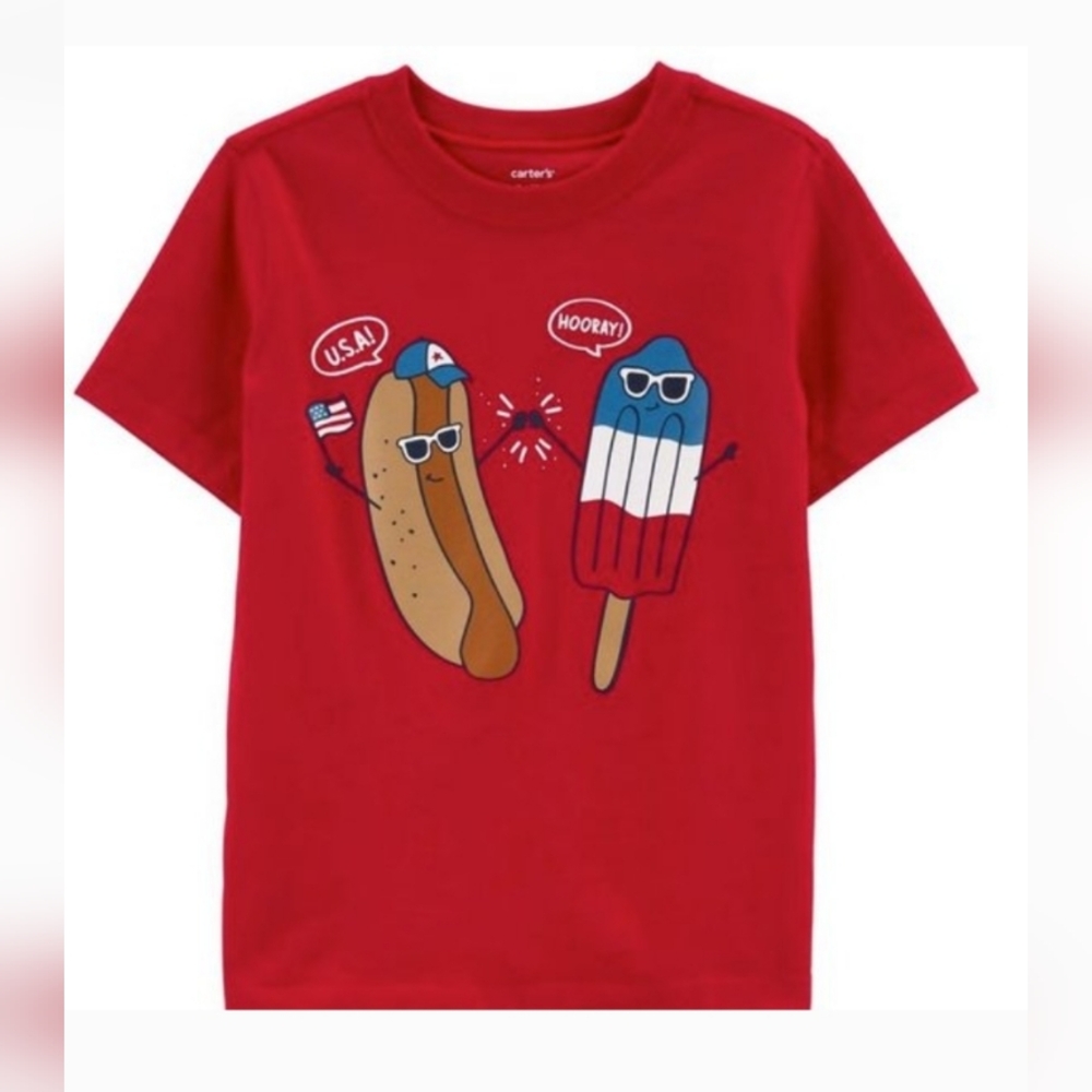 NWT Carter's Red Kids Graphic T-Shirt